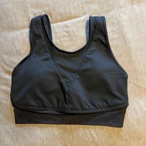 ALO Yoga Mesh Black Bralette - Small